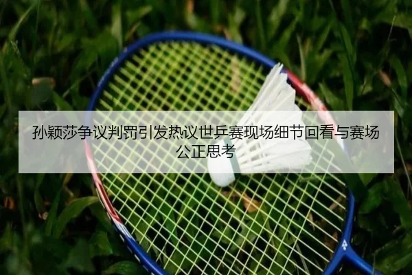 孙颖莎争议判罚引发热议世乒赛现场细节回看与赛场公正思考